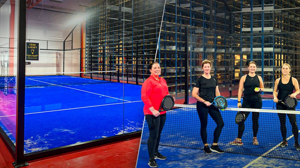 De har en padelbana på jobbet — så ser det ut