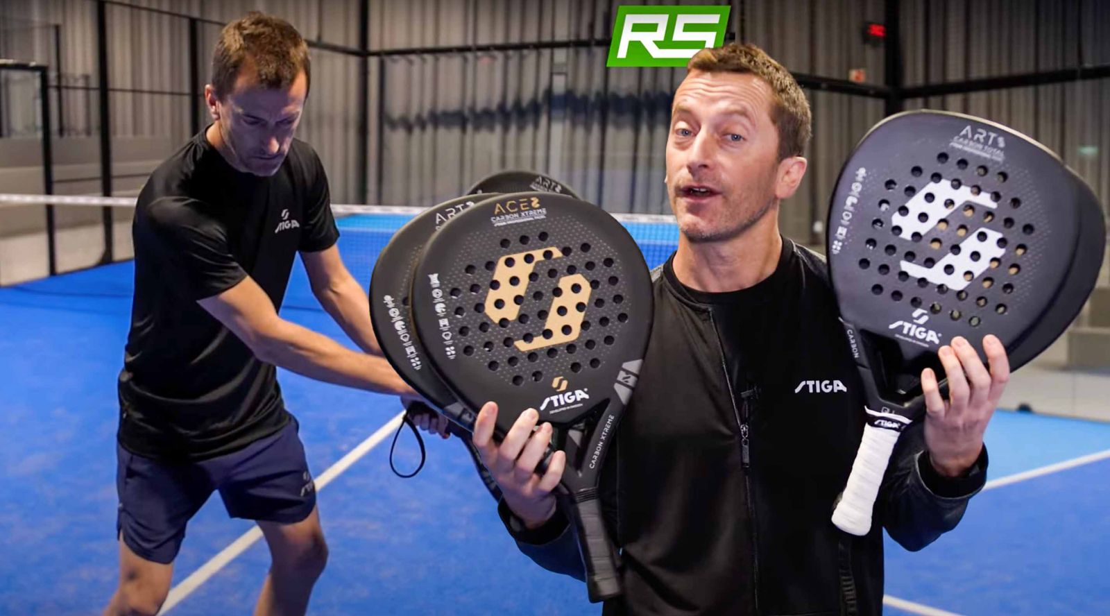 Dani Dios presenterar Stigas 2022-modeller tillsammans med Racketspecialisten