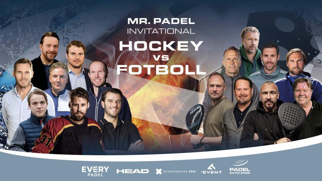 Fotboll vs hockey – se giganterna göra upp på Padel Expo 2022
