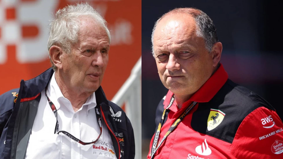 Frederic Vasseur ryter ifrån mot Helmut Marko