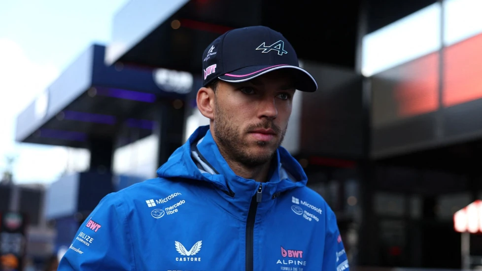 Pierre Gasly efter kvalet i Singapores GP